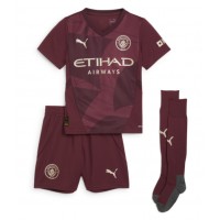 Maglia Calcio Manchester City Ilkay Gundogan #19 Terza Divisa Bambino 2024-25 Manica Corta (+ pantaloncini)